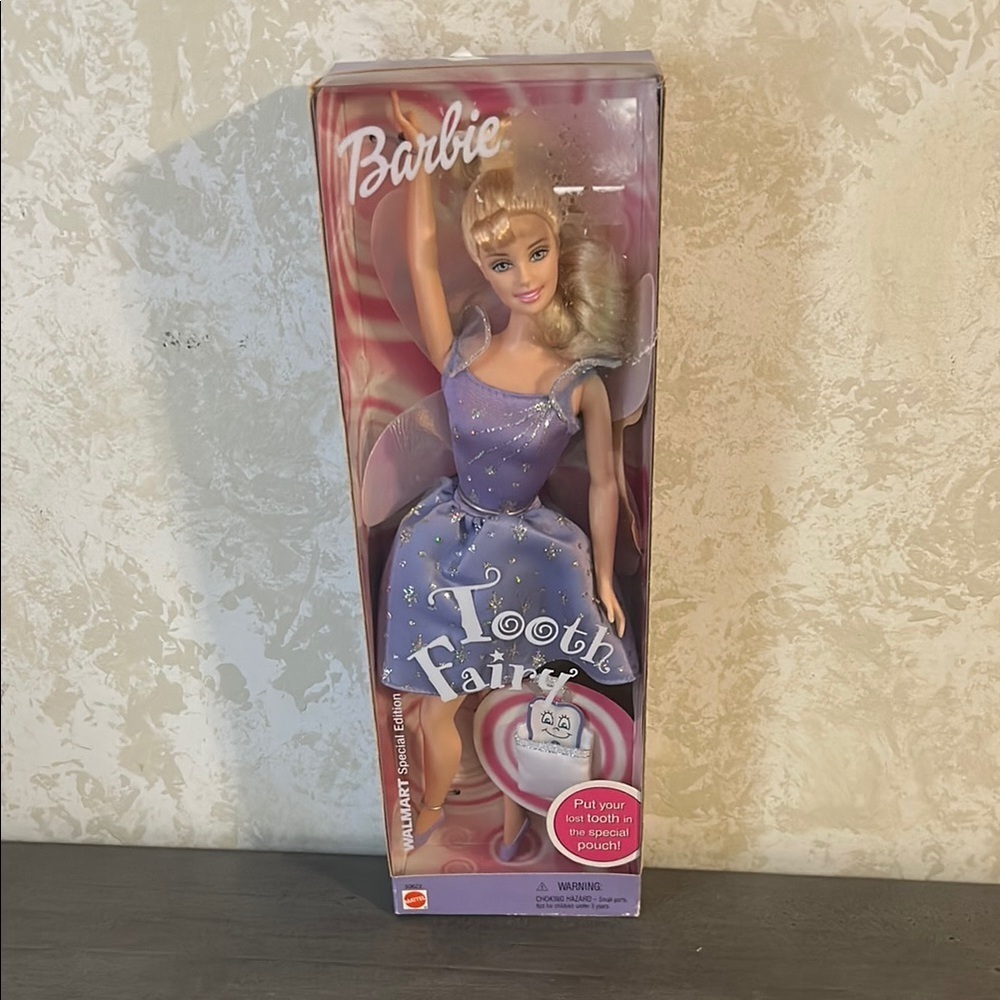 NIB Barbie Tooth Fairy Doll in Lavender Outfit